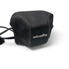 Minolta Camera Case For Hi Matic F Vintage Vinyl Protective Snap Cover Black