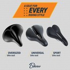Bikeroo Oversized Bike Seat - Comfort Outdoor Bike Seat Elastomer Springs