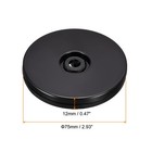 4pack 3  Rotating Swivel Stand With Steel Ball Lazy Susan Base Turntable Black
