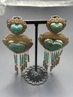 Southwestern Sterling Silver Turquoise Quac O t  26 Grams Missing Tassels A14