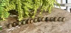 14 Antique Tibetan Prayer Jade jadeite Beads Carved Buddha Immortal 18mm China    