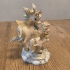 Hamilton Collection Figurine Rainbow Dreams Flying Lesson Unicorns Vintage 1999