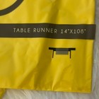 Yellow Table Runner Home Party Supplies 14  X 108  Plastic Tablecover Cover