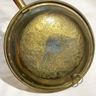 Vintage Ornate 19    Brass Bed Warmer Wood Handle Very Old