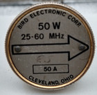 Bird 43 Thruline Wattmeter Element 50w 50a 25-60mhz