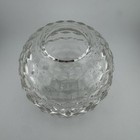 Vintage Fostoria America Glass Fairy Lamp Clear Diamond Point Honeycomb Vented
