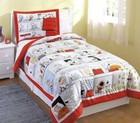 Twin   Single - Peanuts - Snoopy Charlie Brown Comics Sham   Comforter Set