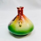Antique Austrian Decanter  77 Porcelain Elegant Lady 4 5 diax3 5 base Diax4 5  H