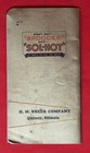 1932 My Poultry Record Booklet  Sol-hot Brooders  Calendar  Ephemera