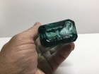 Antique Rich Aqua Whitaker   Co  Colour Wks Paint Bottle 