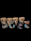 Canopic Jars Egyptian Set - Anubis  Isis  Horus  Baboon - Art Decor - Gifts
