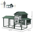 84   Chicken Coop Deluxe Wooden House Hen Backyard Poultry Hutch Run Box