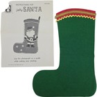 Vintage Wright s Christmas Craft Creation Jolly Santa Felt Stocking Kit K201