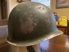 Original Wwii Ww2 Us M1 Swivel Bale Front Seam Helmet