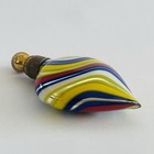 Antique 1930s Murano-style Mercury Glass Perfume Bottle   Scent Bottle
