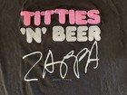 Vintage 1988 Frank Zappa Titties  n  Beer Barfko Swill T-shirt  l 