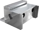Aluminum Diamond Plate Step Battery Box Tool Box 30   For Peterbilt 378 379 389