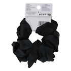 Scunci Highlight Jumbo Satin Hair Scrunchie  Black  1-piece