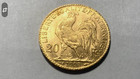 1908 France 20 Francs Rooster Gold Coin