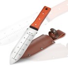 Haushof 7  Hori Hori Garden Knife W cutting Edges Stainless Steel Serrated Blade