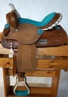 Barrel Racing Western Horse Saddle Trail Tooled Leather Tack 12-18 Free Shipping