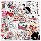 10 Random Poker Stickers Playing Cards Casino Decals Laptop Car Free Shipping 