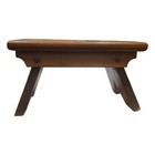 Signed Vintage Primitive Wooden Foot Step Stool Riser Cottage Grandma Farmhouse