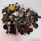 Vtg Antique Button Lot 6 Lbs Estate Bakelite Celluloid Mop Metal Glass Military