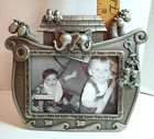 Pewter Baby Photo Frame   Noah s Ark Two By Two Malden Int  Holds 3 5 X 5 Photo