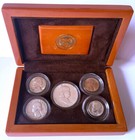 1955 Uncirculated Year Set In Official U s  Mint Display Silver Birthyear Coins