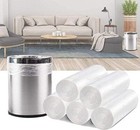 Clear 4 Gallon Trash Bags - 100 Count Bulk Mini Garbage Liners For Easy Disposal