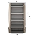 Confer Above Ground Roll Guard A Frame Step Entry System - Warm Grey Step