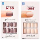 Kiss Gel Fantasy   Salon Color Short Length Glue-on Nails      added New Colors      