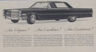 Vintage 1966 Cadillac Sedan Car Newspaper Print Ad