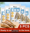 5 Packs Yellow Fish Crispy Whole Fish Snacks Ready To Eat Asian Sea Food Treat 