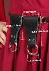 2pcs Renaissance Skirt Hike Clips Medieval Pirate Pu Leather Dress Belts