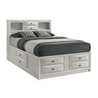 New Sleek White Storage Queen Or King 4pc Bedroom Set Modern Furniture Bed d m n