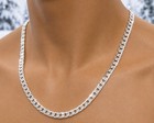 925 Sterling Silver 18    Inch 3 8mm Double Cuban Link Chain