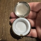 Rare Htf Sea Gems Pill Box Black Cat Enamel 1 5    Diameter In Euc