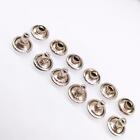 100pcs 10mm Round Double Cap Rivets Leather Craft Stud Repair Tool Diy Silver