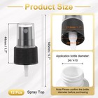 Uxcell 12 Pcs Black Spray Top  24 410 Fine Mist Sprayer 24 410  
