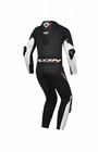 New Men   s Motorcycle Racing Suit 1-piece Cowhide Leather Ce Armoured Biker Gear
