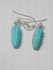 Unique And Unusualpetite Vintage Navajo Turquoise Corn Earrings - Xlnt Gift  