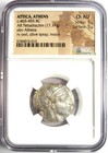 Attica Athens Ar Tetradrachm 465-455 Bc - Ngc Choice Au   5 5 Strike   Surfaces 