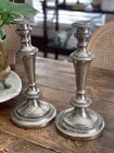 Pair English Silver Plate Candle Stick Holders
