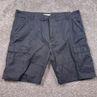 Wrangler Cargo Shorts Mens Relaxed Fit Stretch Ripstop Charcoal Grey Sz 44 New
