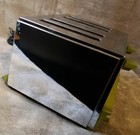 Vintage Sears   Roebuck Chrome 4-slice Toaster  avocado Green  Tested working