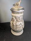 Avon Great Dogs Of The Outdoors Lidded Ceramic Beer Stein 1991 Hunting Labrador