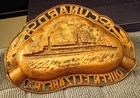 Cunard Queen Elizabeth 2 Cruise Ship Copper Ashtray 