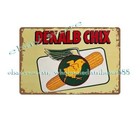 Dekalb Chix Seed Corn Metal Tin Sign Gladiator Garage Cottage Kitchens
